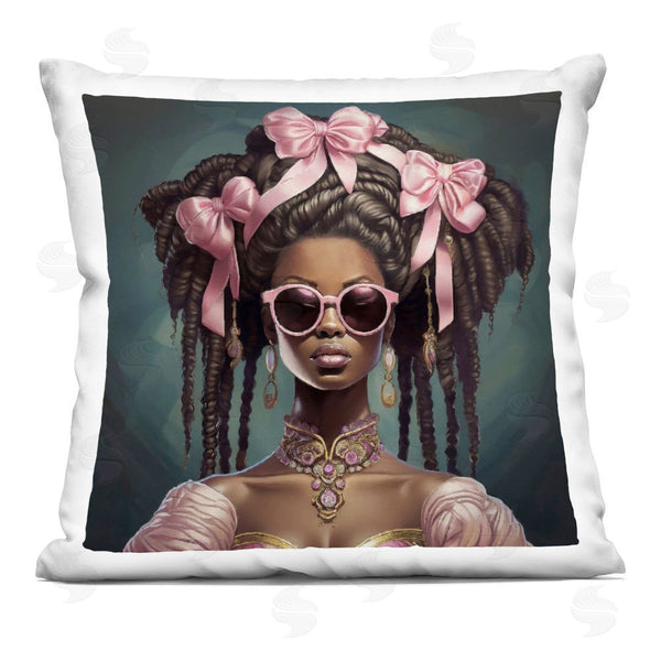 stupell industries Grotto Studios | Rococo Woman With Bows Throw Pillow
