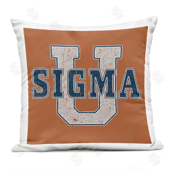 Stupell Industries Grotto Studios | Sigma University On Brown Throw Pillow