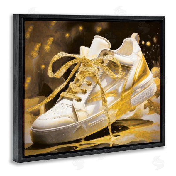Stupell Industries Grotto Studios | Splashy Gold Sneaker