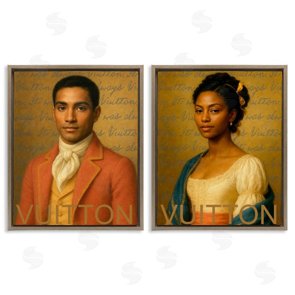 Stupell Industries Grotto Studios | Vintage Fashion Pair Wall Art