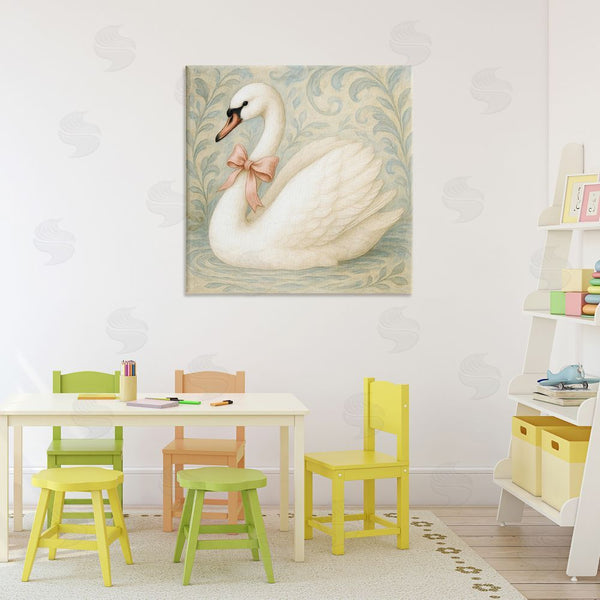 Stupell Industries Grotto Studios | Vintage Leaves Swan