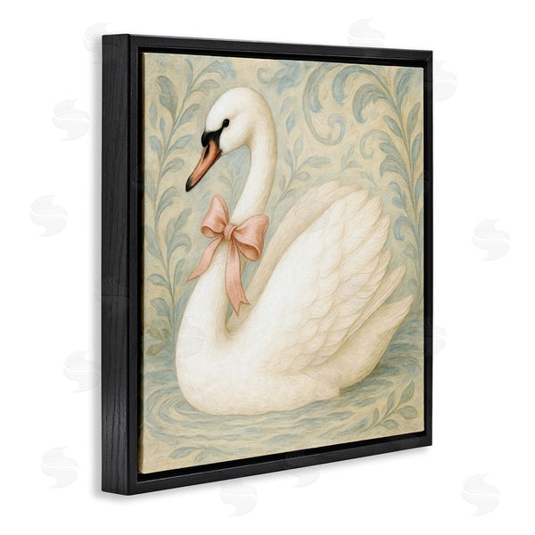 Stupell Industries Grotto Studios | Vintage Leaves Swan