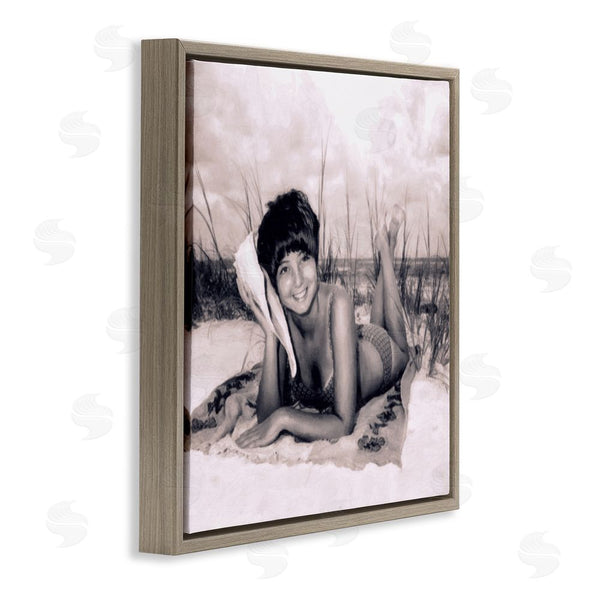 Stupell Industries Grotto Studios | Vintage Summer Girl With Conch