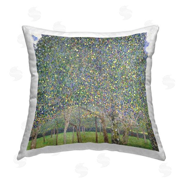 stupell industries Gustav Klimt | Abstract Speckled Trees Printed Throw Pillow