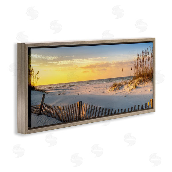 Stupell Industries H.J. Herrera | Panoramic Coastal Beach Sunrise Wall Art