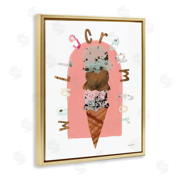 Stupell Industries Haley Knighten | All Scream For Ice Cream