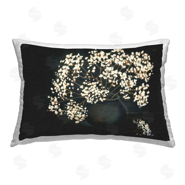 Stupell Industries Haley Knighten | Baby's Breath On Black