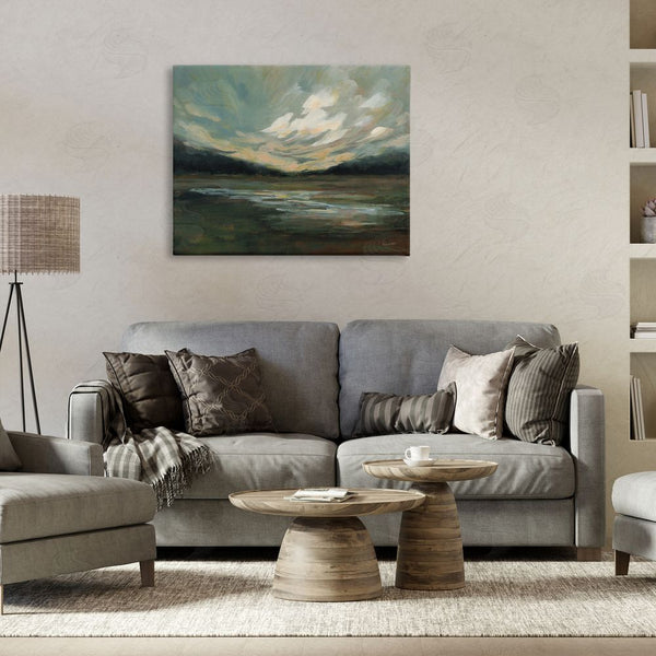 Stupell Industries Haley Knighten | Billowing Clouds Landscape Wall Art