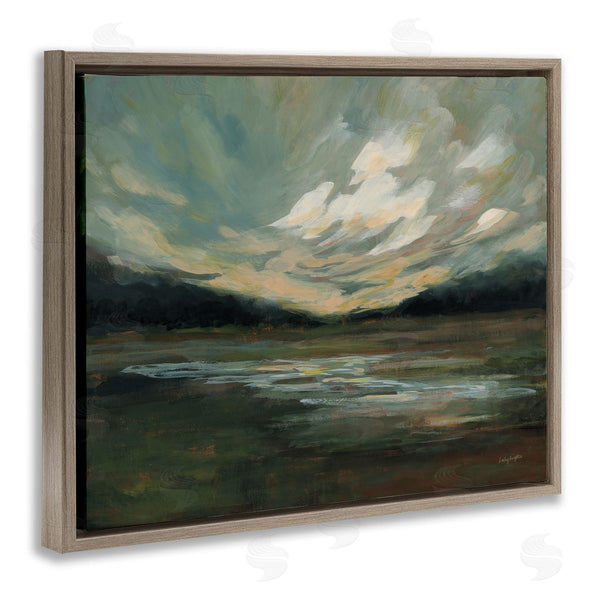 Stupell Industries Haley Knighten | Billowing Clouds Landscape Wall Art
