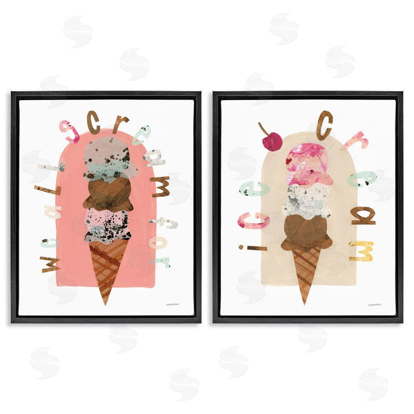Stupell Industries Haley Knighten | Bright Pastels Ice Cream Wall Art