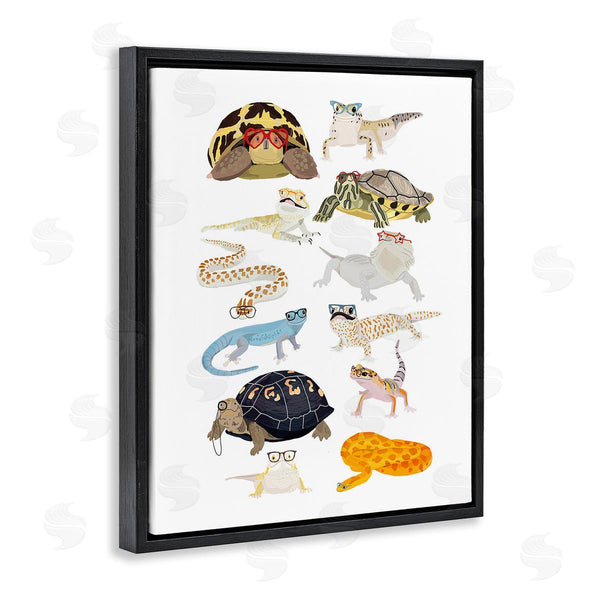 Stupell Industries Hanna Melin | Hipster Glasses Reptiles Wall Art