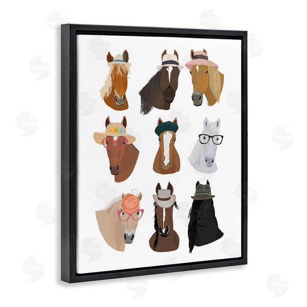 Stupell Industries Hanna Melin | Horses With Various Hats Wall Art