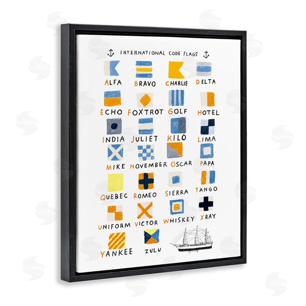 Stupell Industries Hanna Melin | Nautical Boat Flags Wall Art