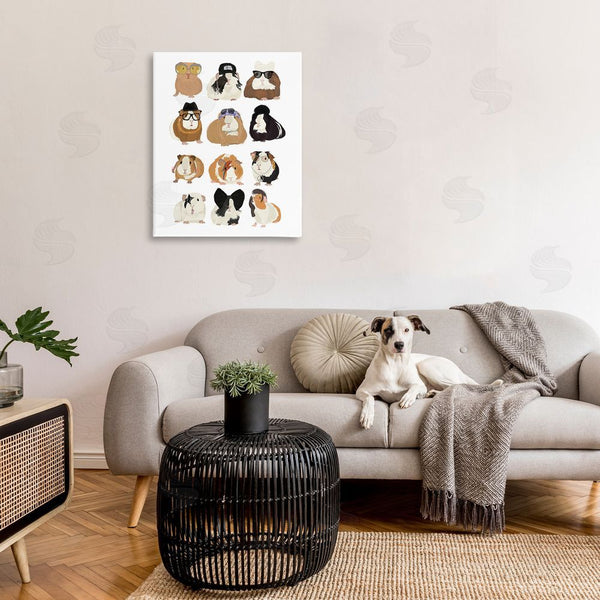 Stupell Industries Hanna Melin | Trendy Guinea Pigs Wall Art