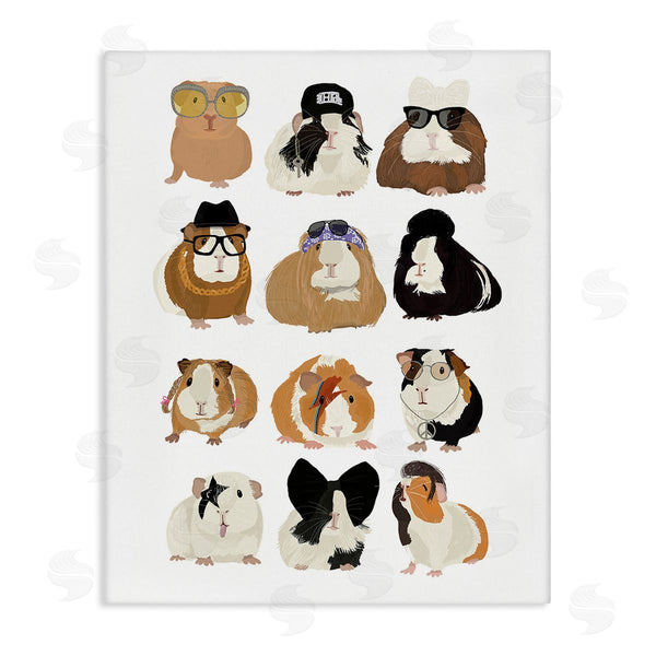 stupell industries Hanna Melin | Trendy Guinea Pigs Wall Art