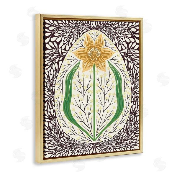 Stupell Industries Hannah Beisang | Symmetrical Spring Daffodil