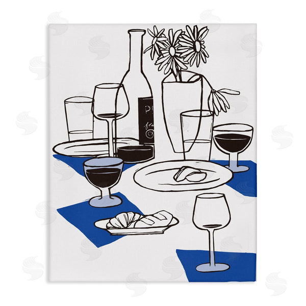 stupell industries Hannah Beisang | Wine & Bread Table Setting