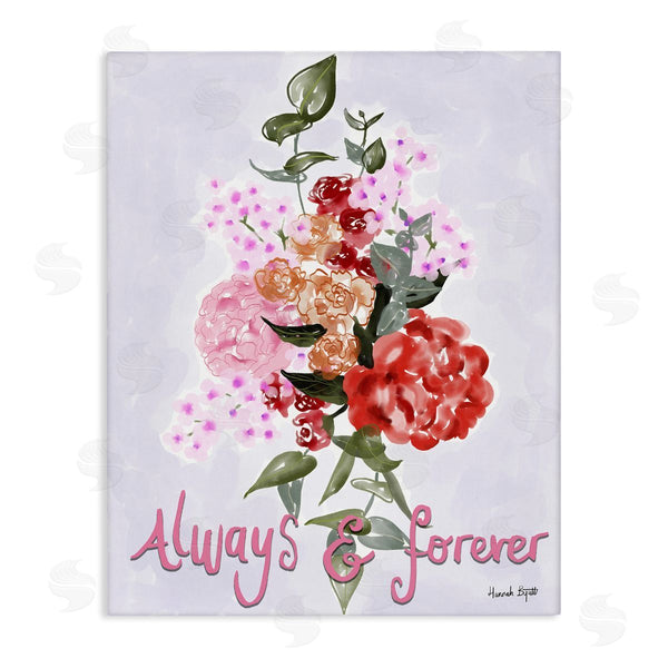 stupell industries Hannah Byatt | Always & Forever Flowers Wall Art