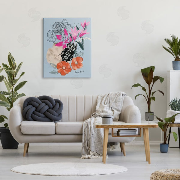 Stupell Industries Hannah Byatt | Beetle & Mixed Flowers Wall Art