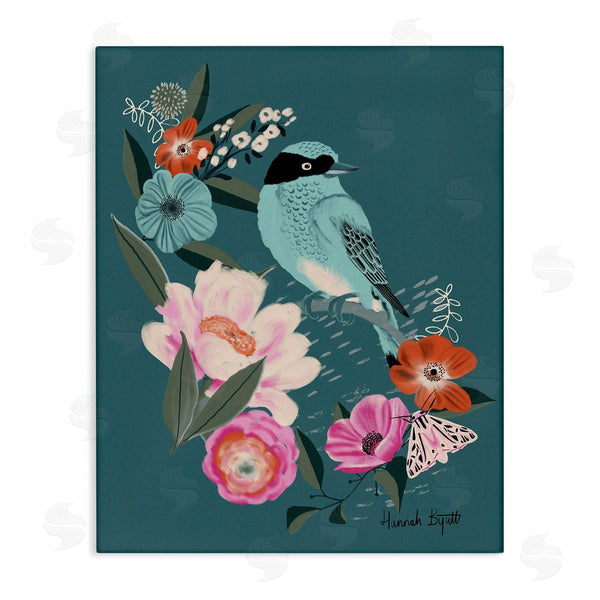 stupell industries Hannah Byatt | Blue Bird & Flowers Wall Art