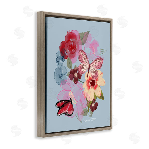 Stupell Industries Hannah Byatt | Butterflies & Florals Wall Art
