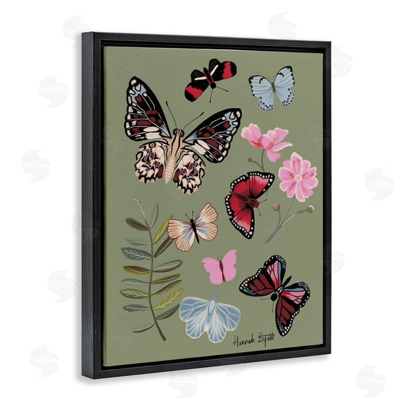 Stupell Industries Hannah Byatt | Butterflies & Woodland Herbs Wall Art