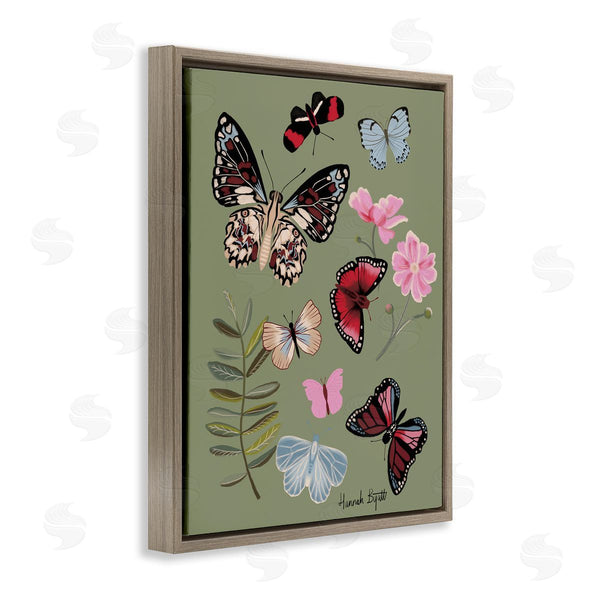 Stupell Industries Hannah Byatt | Butterflies & Woodland Herbs Wall Art