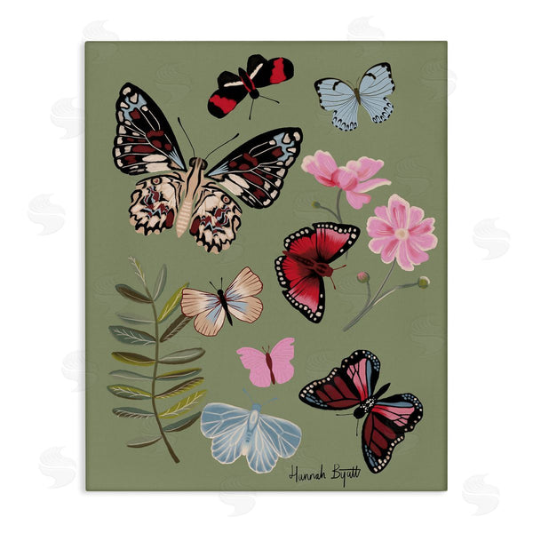 stupell industries Hannah Byatt | Butterflies & Woodland Herbs Wall Art