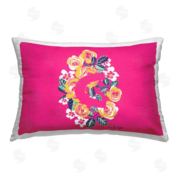 Stupell Industries Hannah Byatt | Floral Initial Letter C
