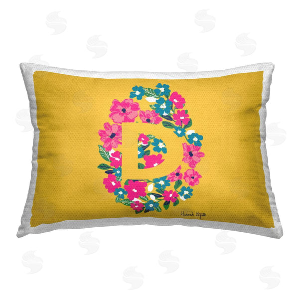 Stupell Industries Hannah Byatt | Floral Initial Letter D