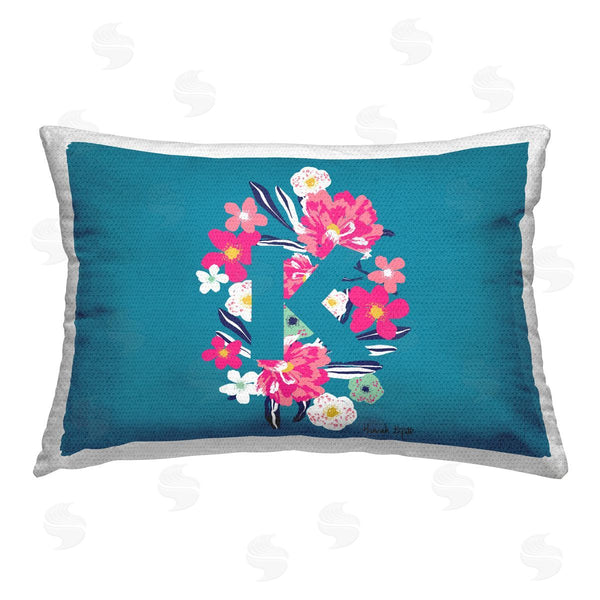 Stupell Industries Hannah Byatt | Floral Initial Letter K