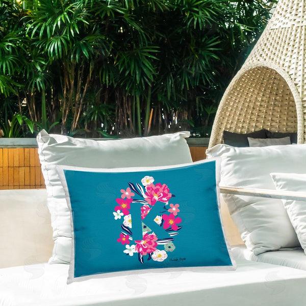 Stupell Industries Hannah Byatt | Floral Initial Letter K