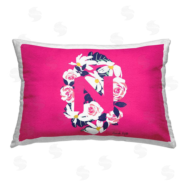 Stupell Industries Hannah Byatt | Floral Initial Letter N