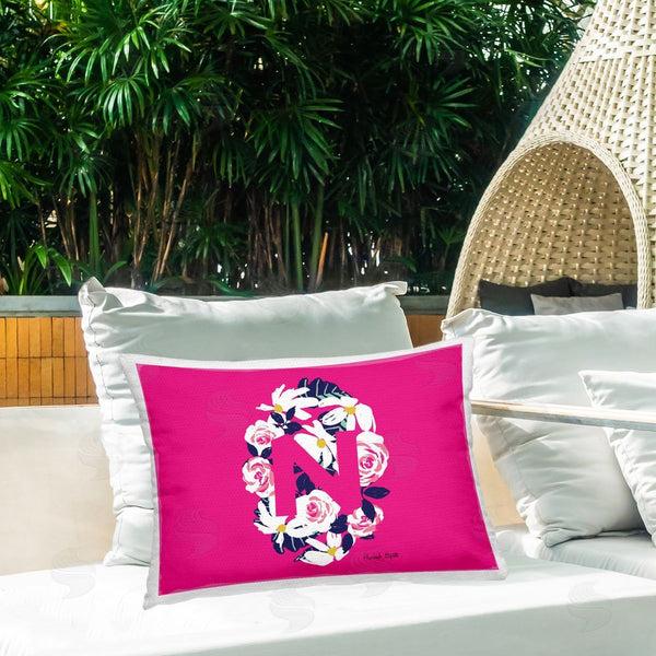 Stupell Industries Hannah Byatt | Floral Initial Letter N