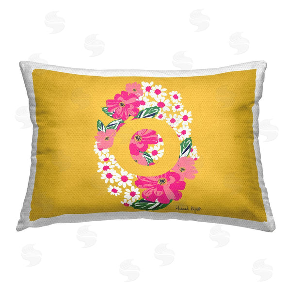 Stupell Industries Hannah Byatt | Floral Initial Letter O