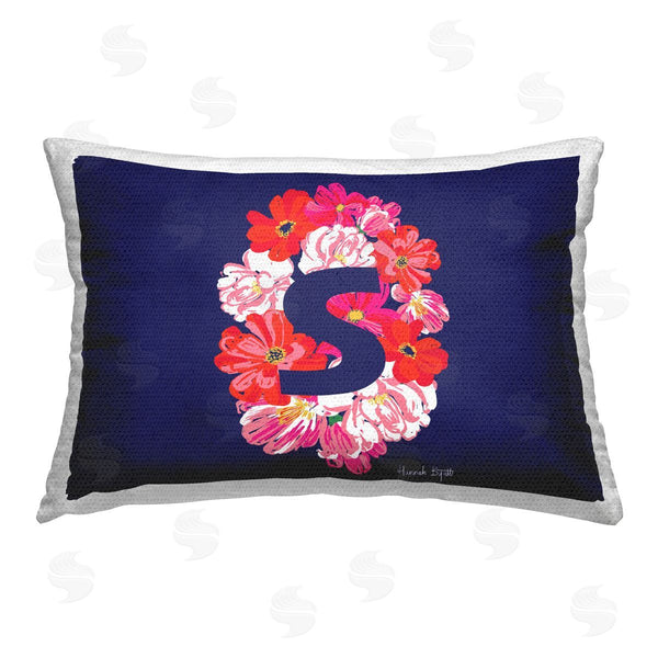 Stupell Industries Hannah Byatt | Floral Initial Letter S