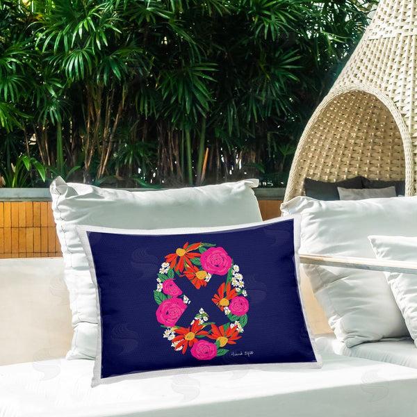 Stupell Industries Hannah Byatt | Floral Initial Letter X