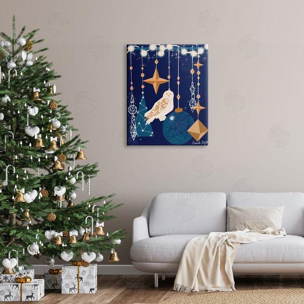 Stupell Industries Hannah Byatt | Geometric Winter Owl Wall Art