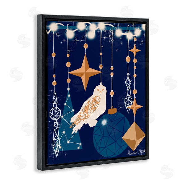 Stupell Industries Hannah Byatt | Geometric Winter Owl Wall Art