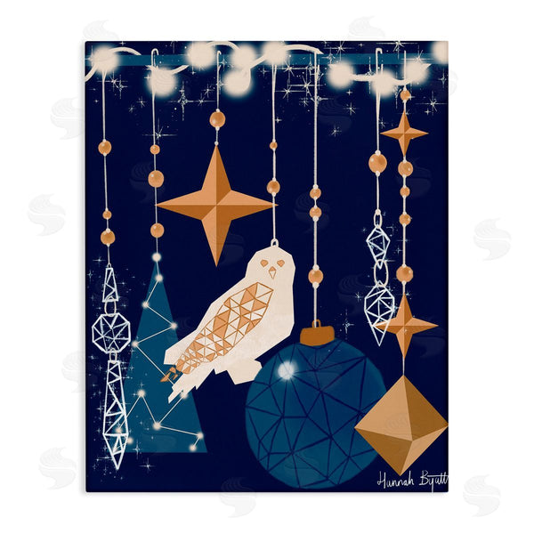 stupell industries Hannah Byatt | Geometric Winter Owl Wall Art