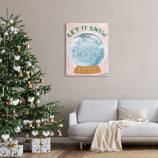 Stupell Industries Hannah Byatt | Let It Snow Globe Wall Art