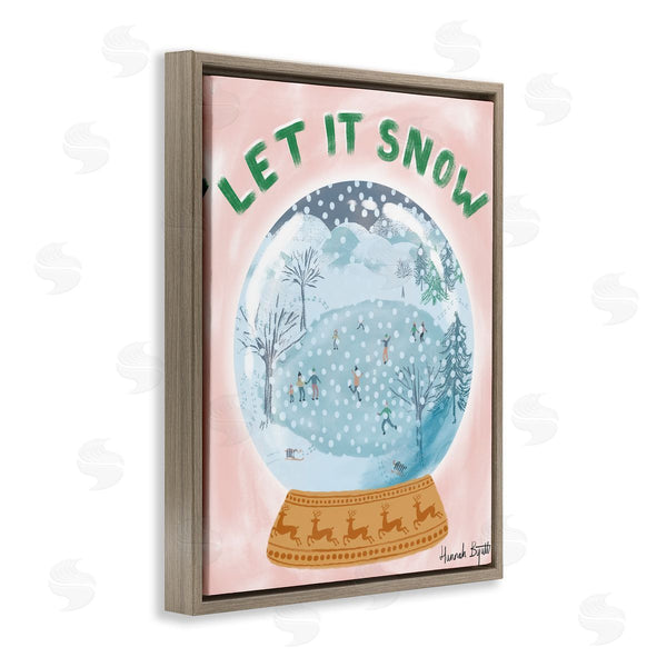 Stupell Industries Hannah Byatt | Let It Snow Globe Wall Art