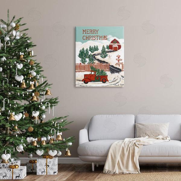 Stupell Industries Hannah Byatt | Rural Christmas Scenery Wall Art