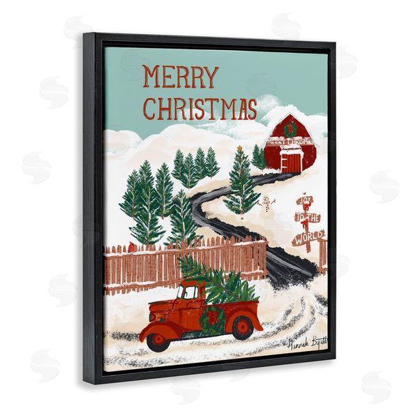 Stupell Industries Hannah Byatt | Rural Christmas Scenery Wall Art