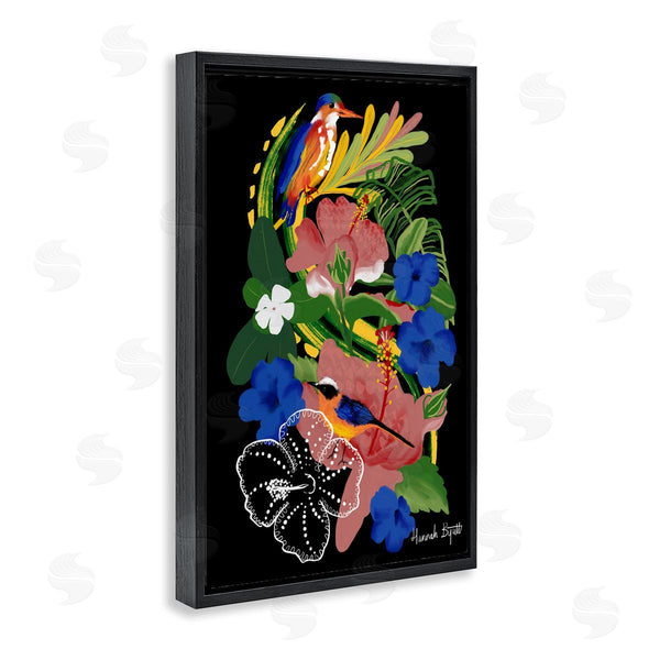 Stupell Industries Hannah Byatt | Tropical Gambia Style Florals Wall Art