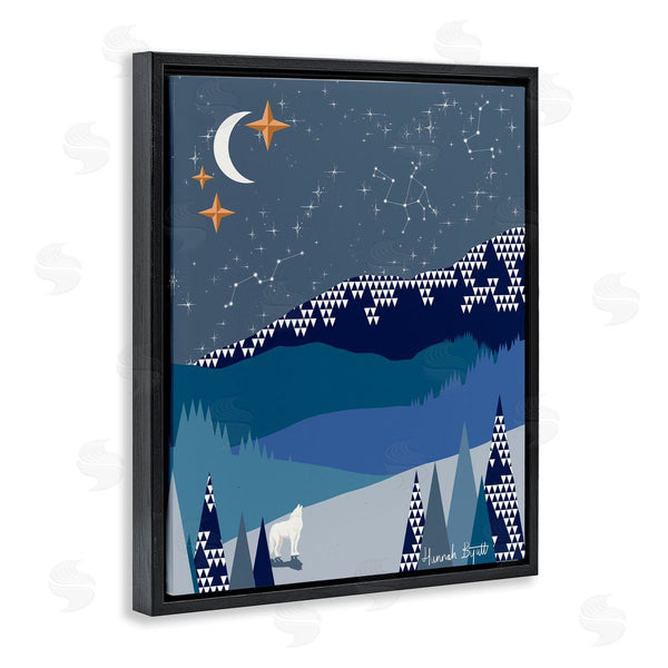 Stupell Industries Hannah Byatt | Winter Night Landscape Wall Art