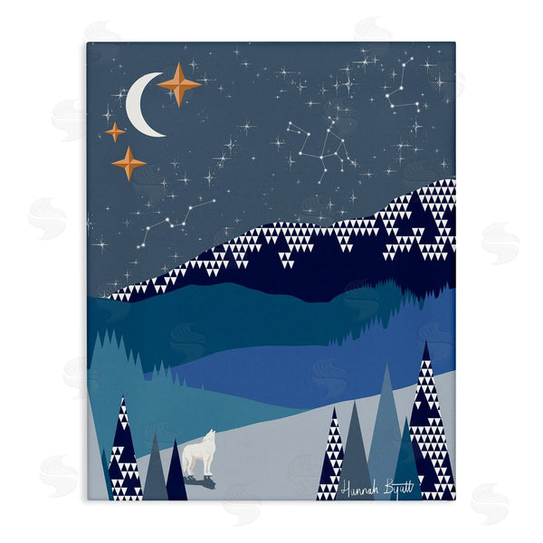 stupell industries Hannah Byatt | Winter Night Landscape Wall Art