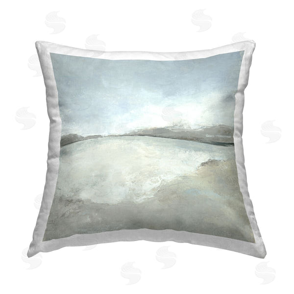 stupell industries Hannah Dawson | Abstract Distressed Beach Printed Throw Pillow