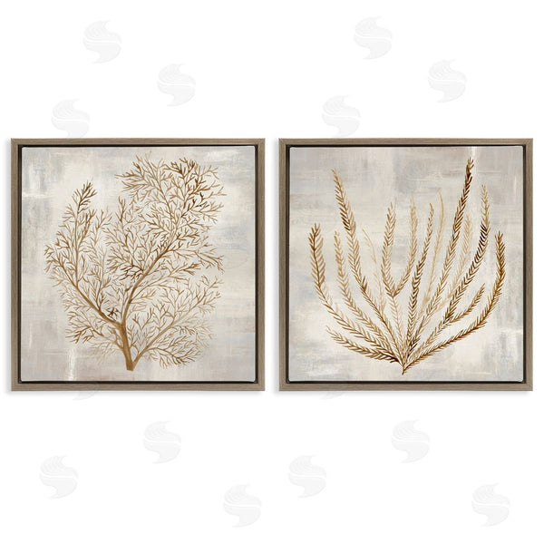 Stupell Industries Hannah Dawson | Beige Tides Coral Branches