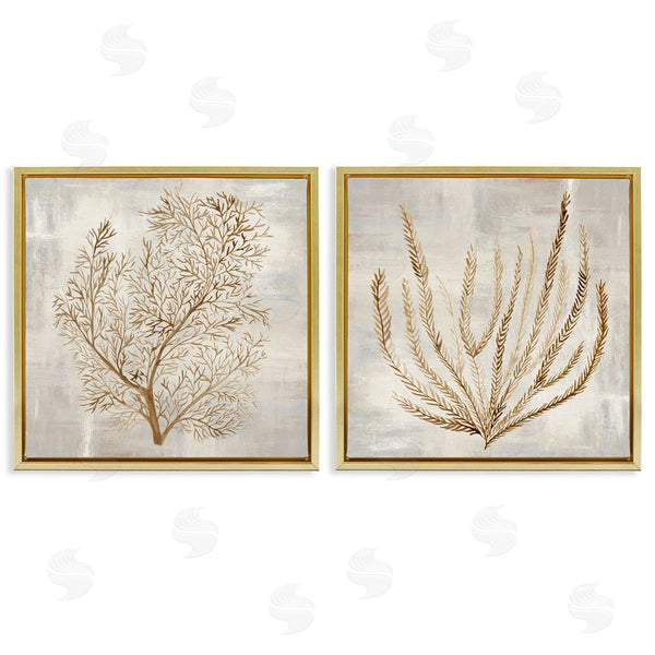 Stupell Industries Hannah Dawson | Beige Tides Coral Branches